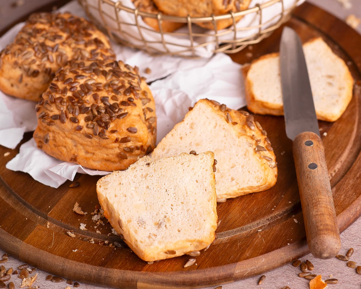 BEZGLUTENOWA BUŁKA SŁONECZNIKOWA 130g (2 szt.)