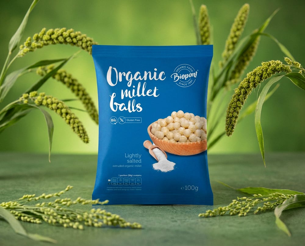 BEZGLUTENOWE Chrupki Jaglane BIO 100 g