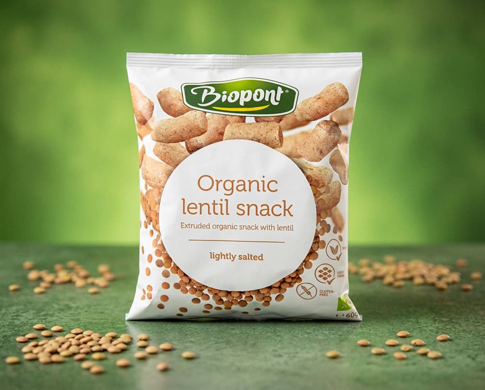 BEZGLUTENOWE Chrupki z Soczewicy BIO 60 g