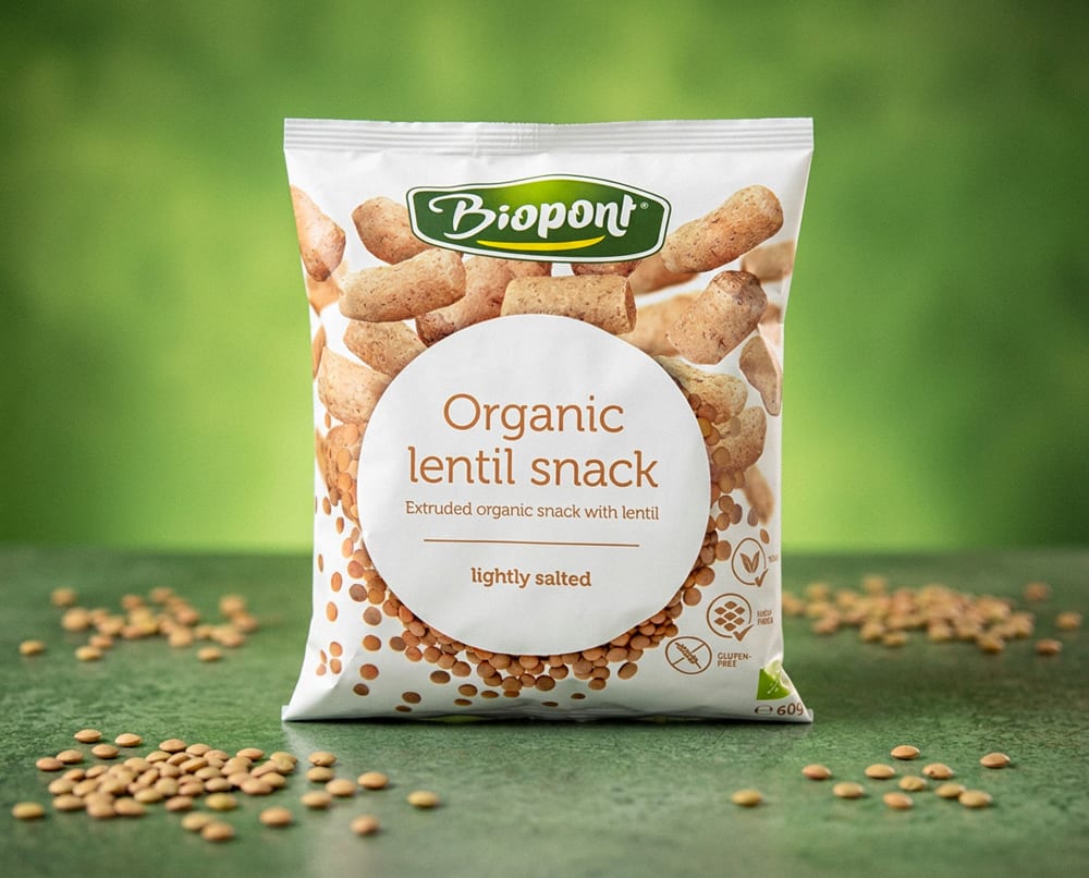 BEZGLUTENOWE Chrupki z Soczewicy BIO 60 g